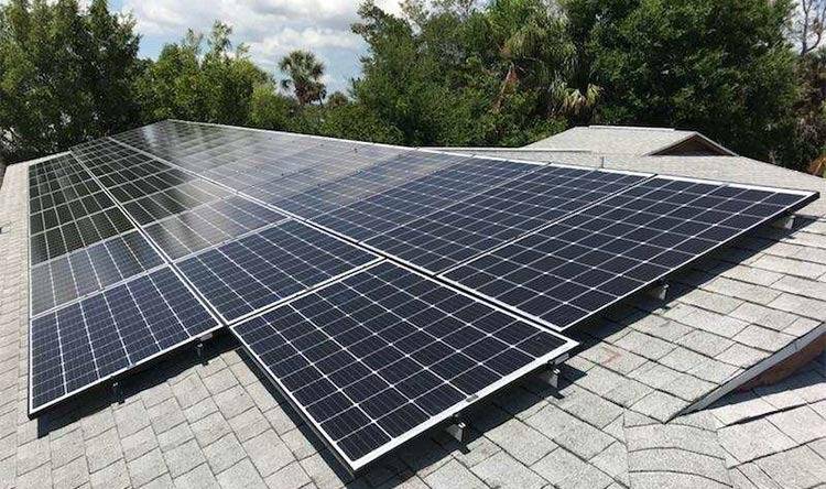 metal roof solar installation